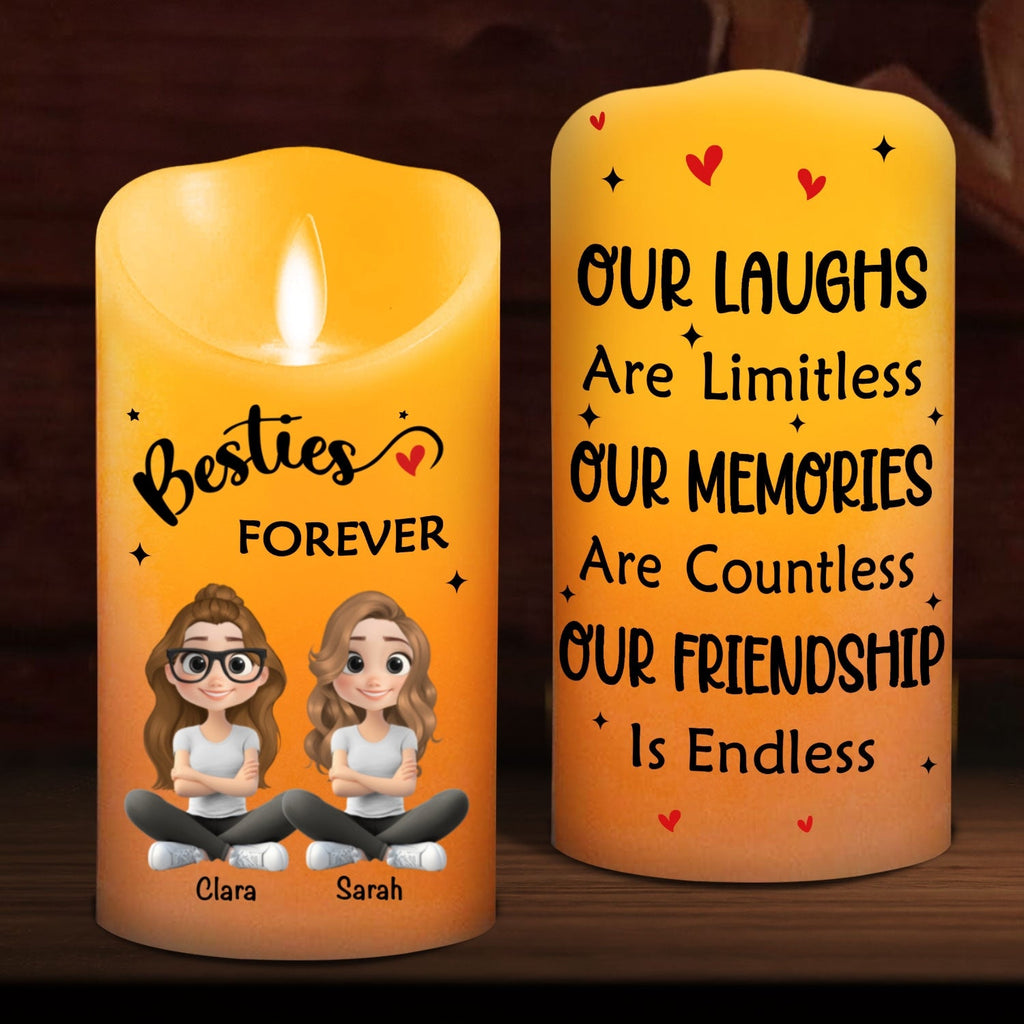 Limitless Friendship Glow - Personalized LED Candle