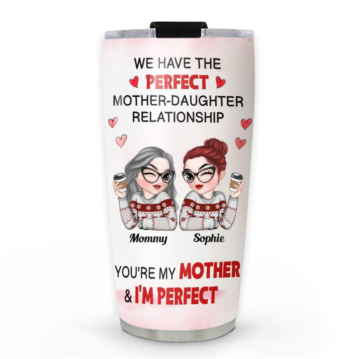 Custom Christmas Birthday Gifts For Mom • Perfect Relationship - Personalized Tumbler