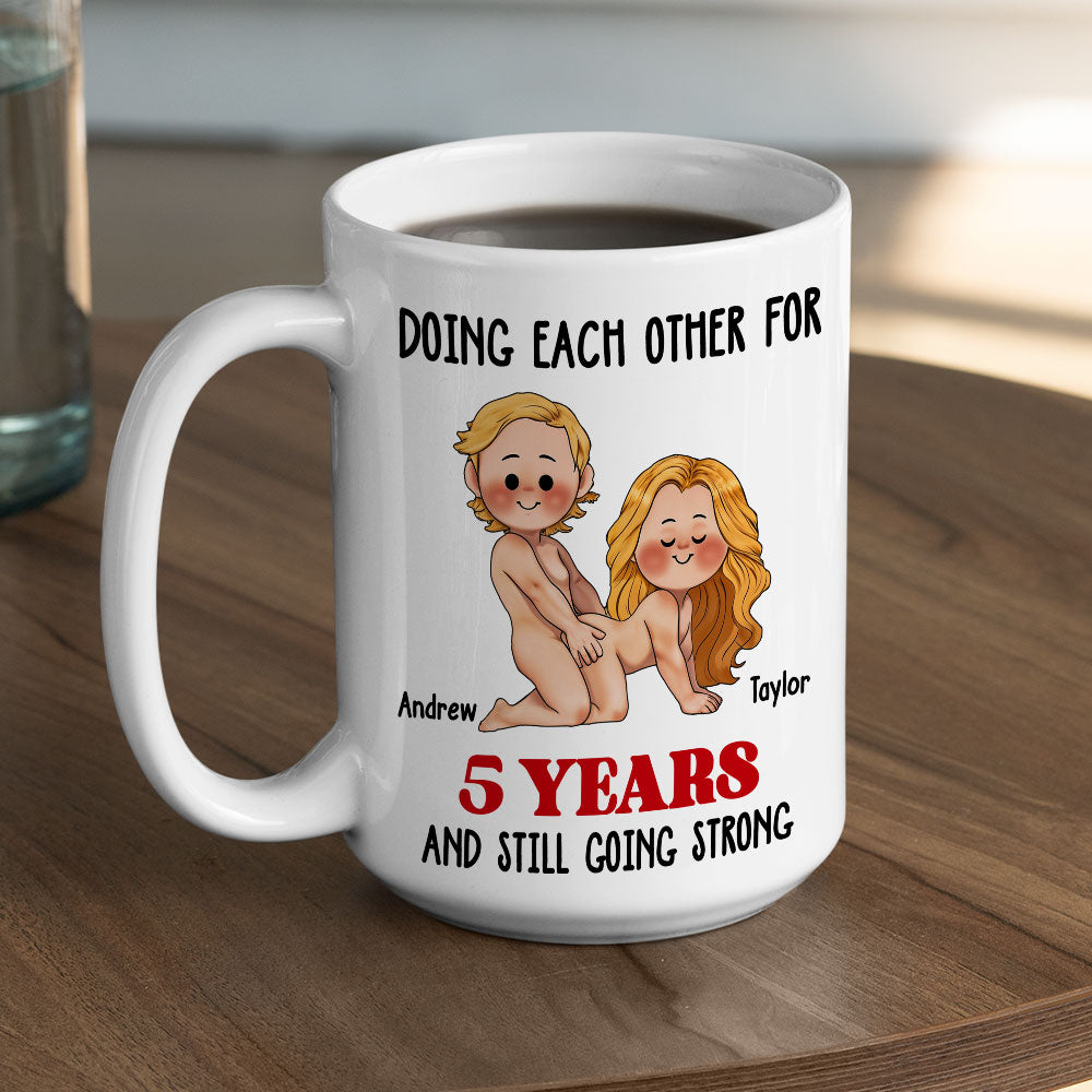 Custom Anniversary Keepsake Gifts For Couple • Doing Each Other - Personalized Coffee Mug