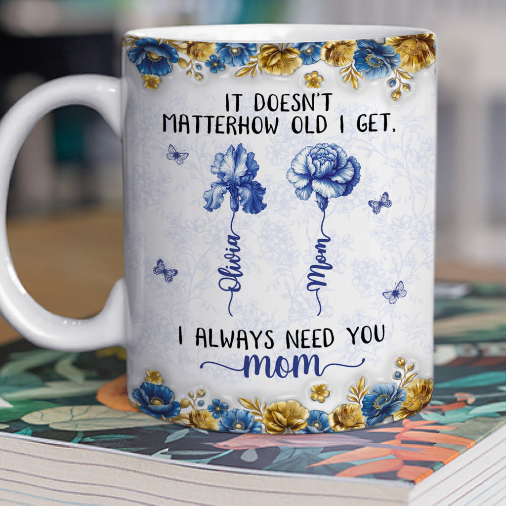 Custom Mother's Day Gift for Mom & Grandma • Always Need You Mom - Personalized Coffee Mug