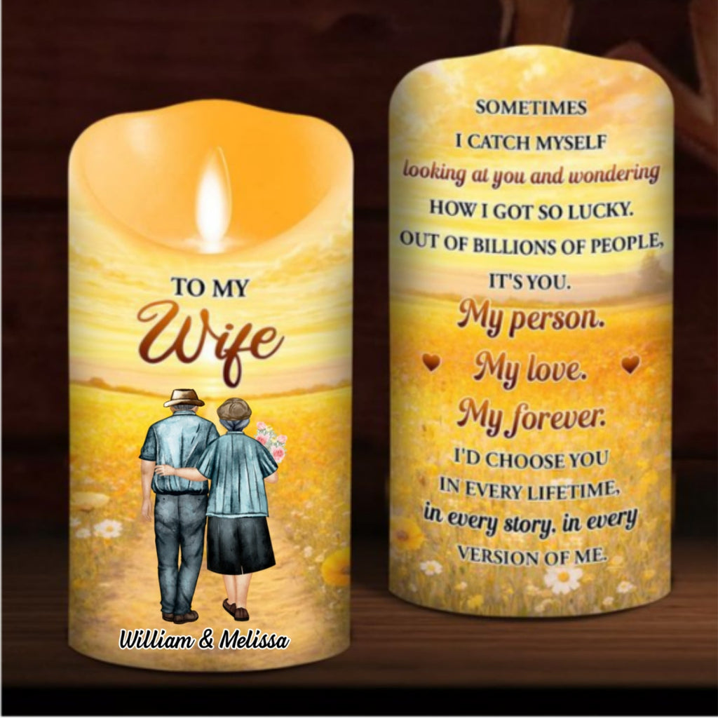 How Lucky I Am - Personalized LED Candle