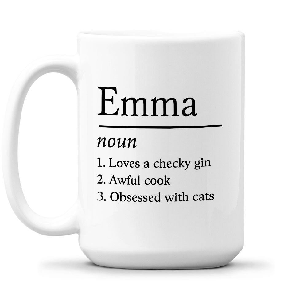 Custom Coworker, Christmas & Birthday Team Appreciation Gift • Definition Mug - Personalized Coffee Mug