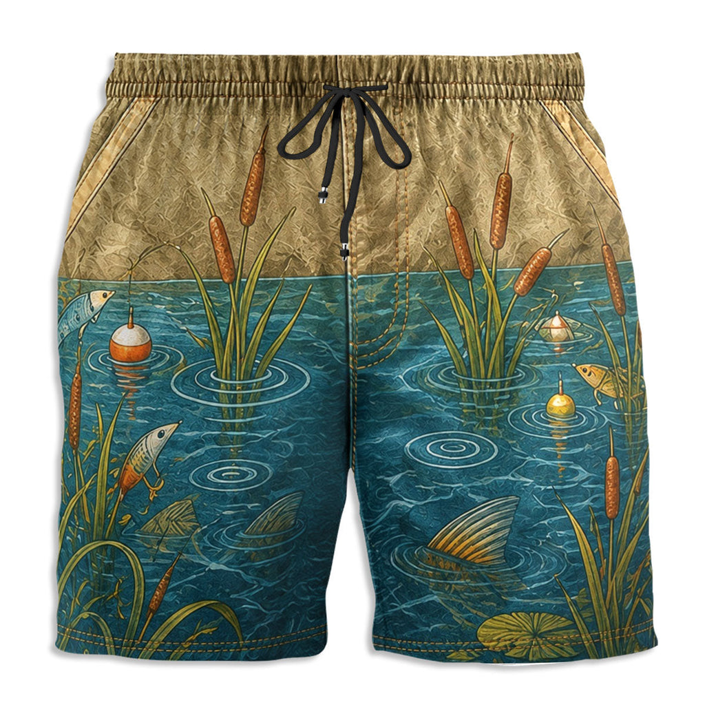 Custom Funny 3D Body Swim Trunks for Men, Birthday Summer Gift • Merman Vibes - Personalized Beach Shorts