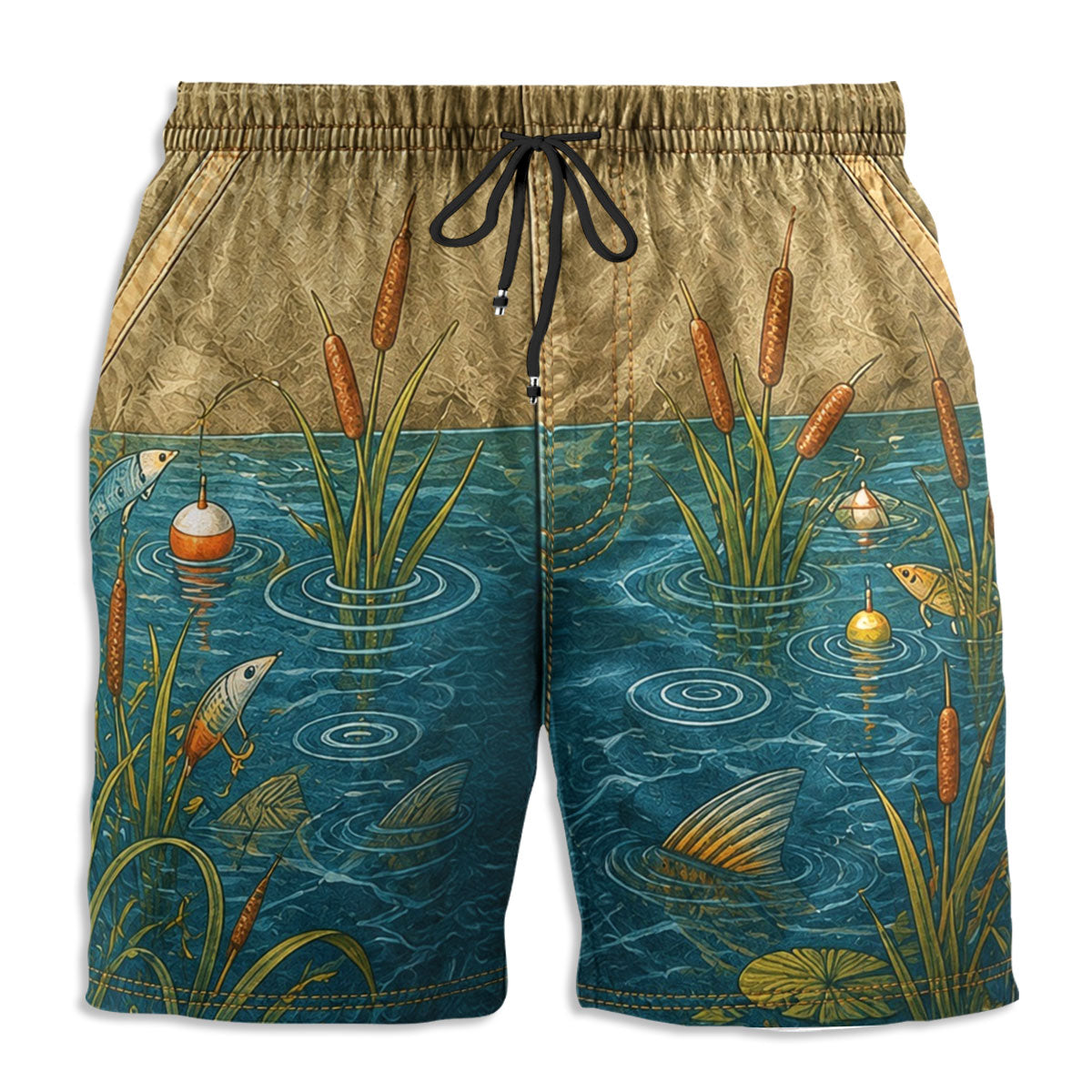 Custom Funny 3D Body Swim Trunks for Men, Birthday Summer Gift • Merman Vibes - Personalized Beach Shorts