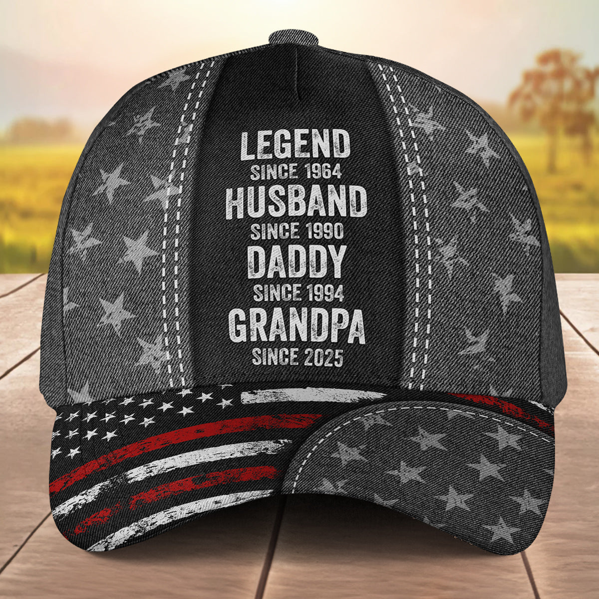 Legend Husband Daddy - Personalized Classic Cap