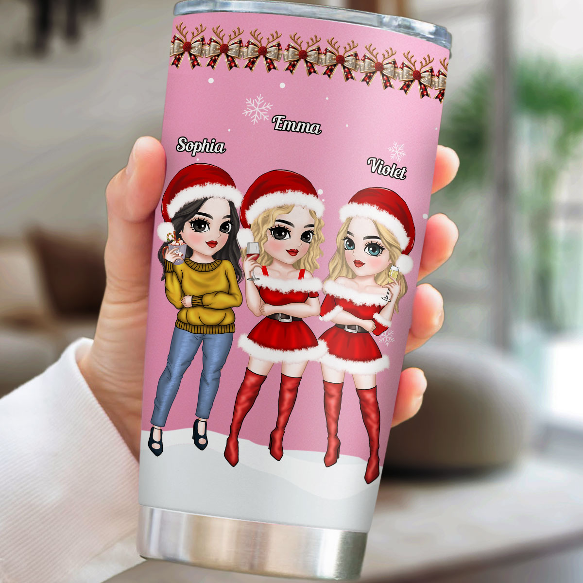 Custom Christmas Birthday Gifts For Best Friend • Punch Bitch - Personalized Tumbler