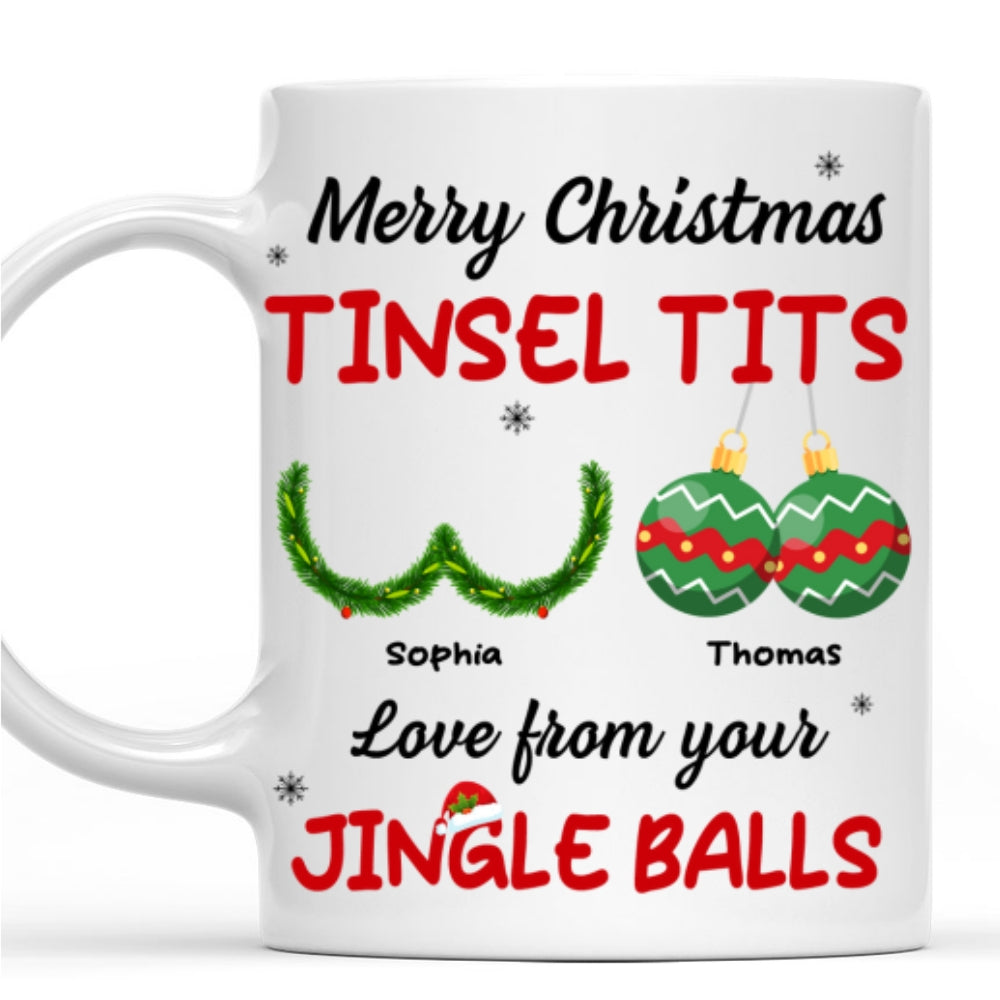 Custom Anniversary Keepsake Gifts For Couple • Jingle Balls - Personalized Coffee Mug
