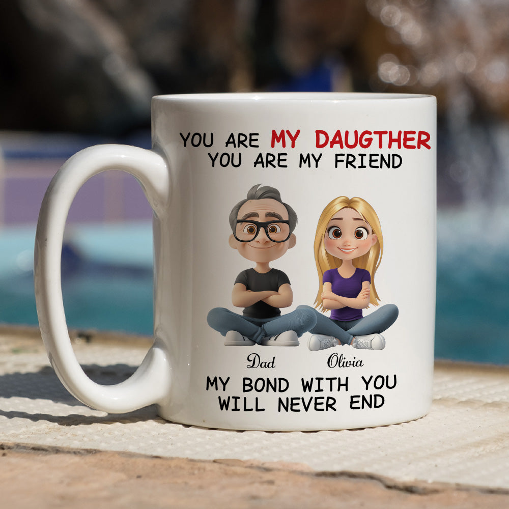 Custom Christmas & Birthday Gift for Daughter • My Bond With You - Personalized Coffee Mug
