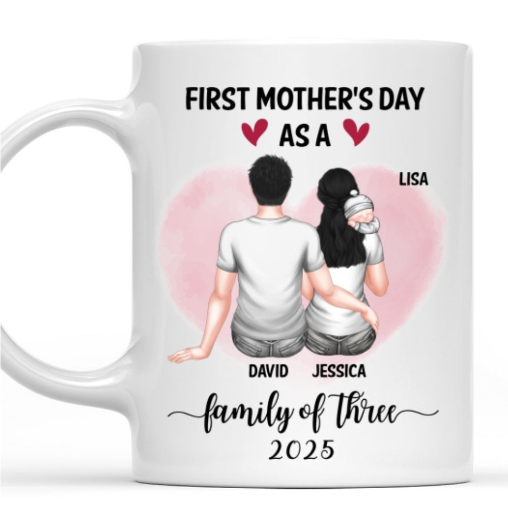 Custom First Mother's Day for Daughter, Christmas Gift for New Mom • Happy Mother Day - Personalized Coffee Mug