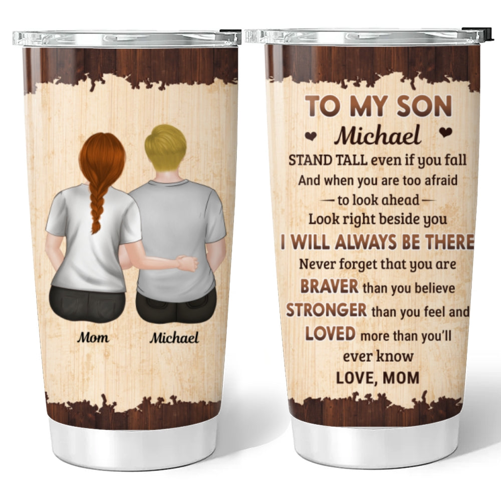 Custom Christmas Birthday Gifts For Grandson, Son • From Mom To Son - Personalized Tumbler