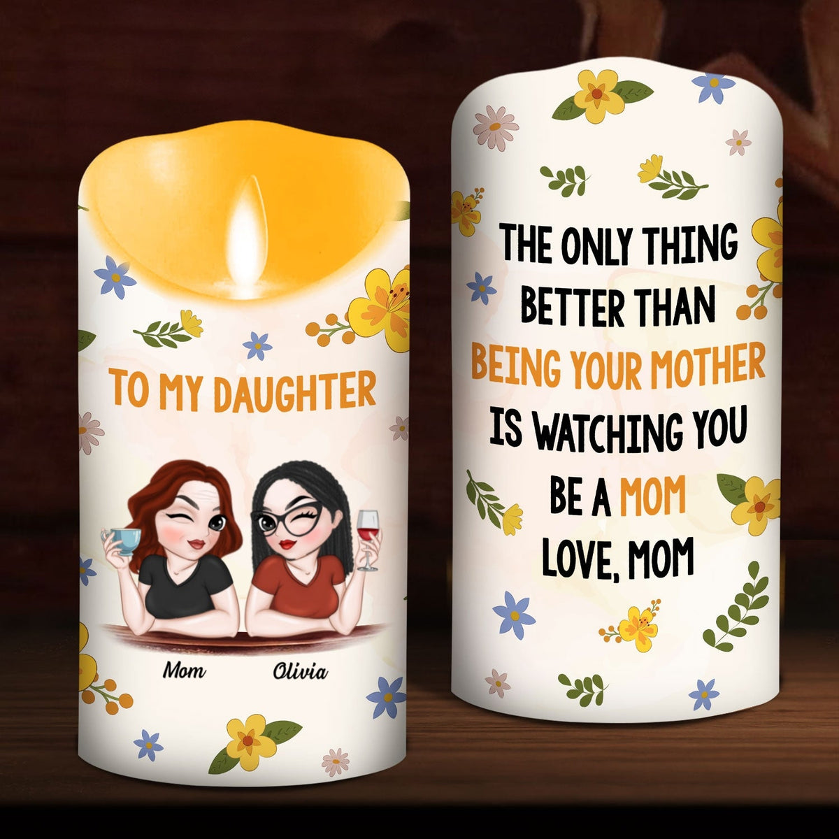 Watching You - Personalized LED Candle