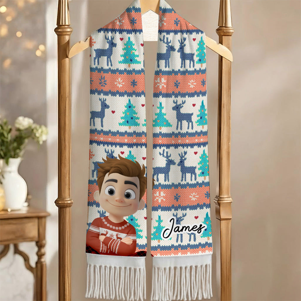 Human Cartoon - Personalized Scarf