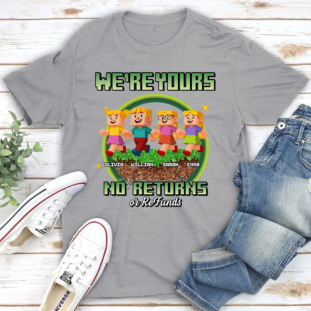 Custom Father's Day, Special Gift for Dad & Grandpa • Pixelated Love For Dad - Personalized Shirt