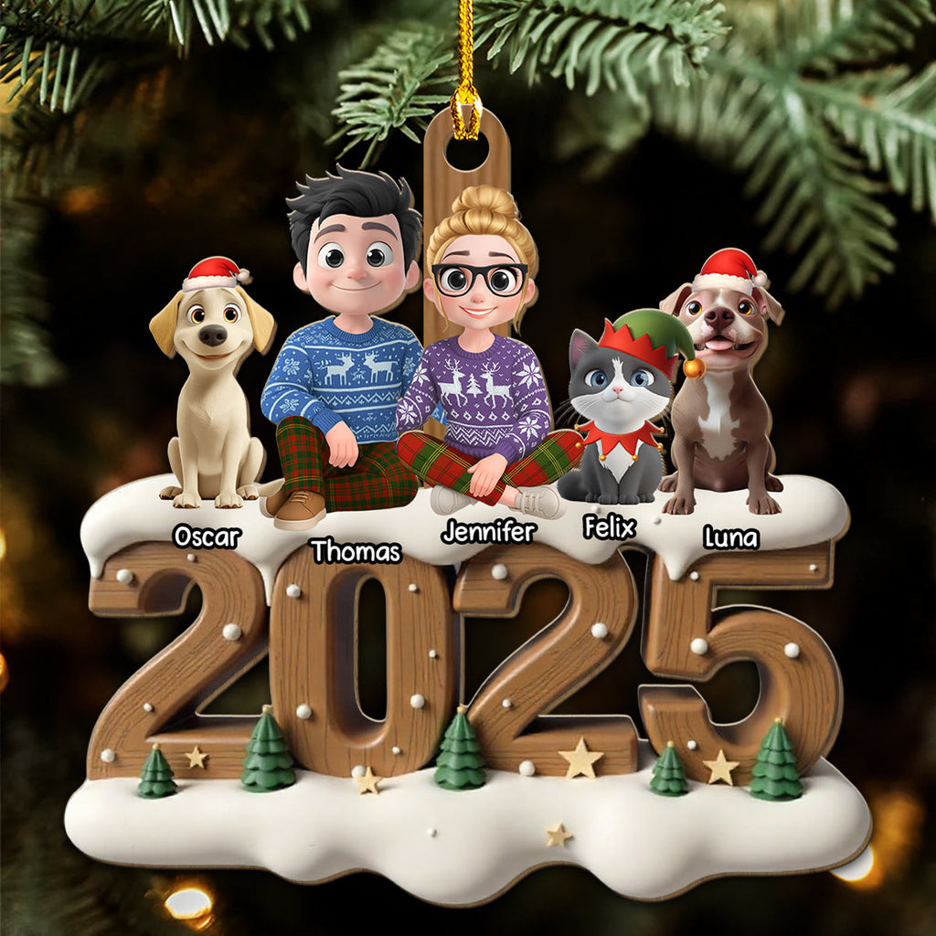 Custom Keepsake Christmas Ornament •  From This Year Fur Ver - Personalized 3D Effect Wood Ornament