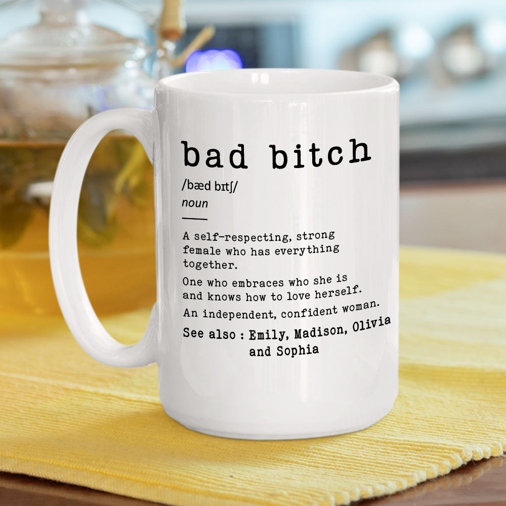 Custom Best Friend, Christmas & Birthday Friendship Keepsake Gift • Confident Queen - Personalized Coffee Mug