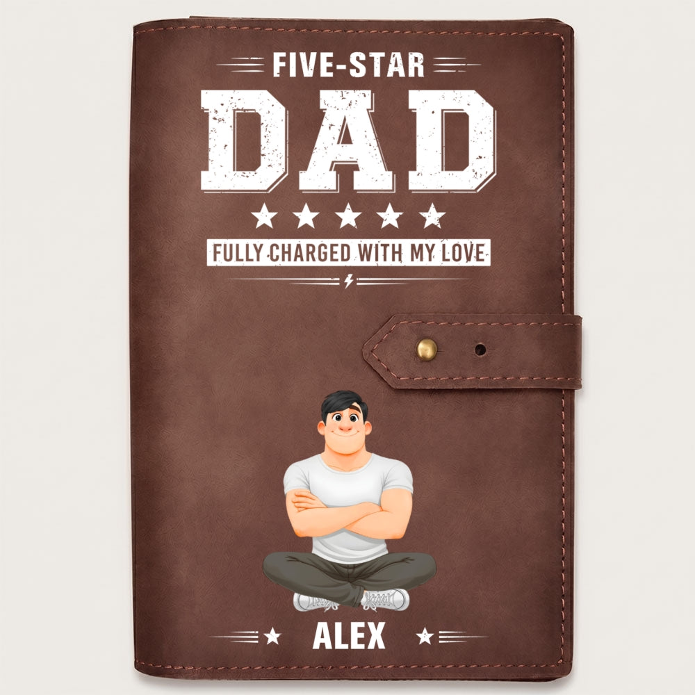 Fully Charged With Our Love - Personalized Leather Charger Bag