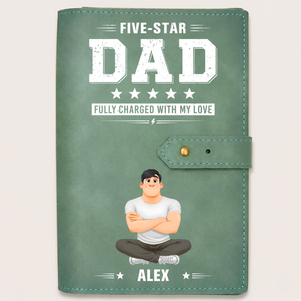 Fully Charged With Our Love - Personalized Leather Charger Bag