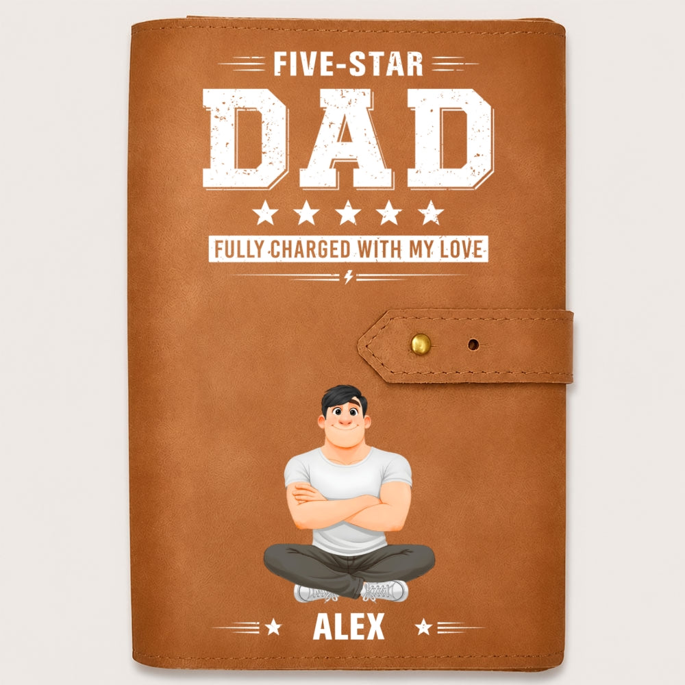 Fully Charged With Our Love - Personalized Leather Charger Bag