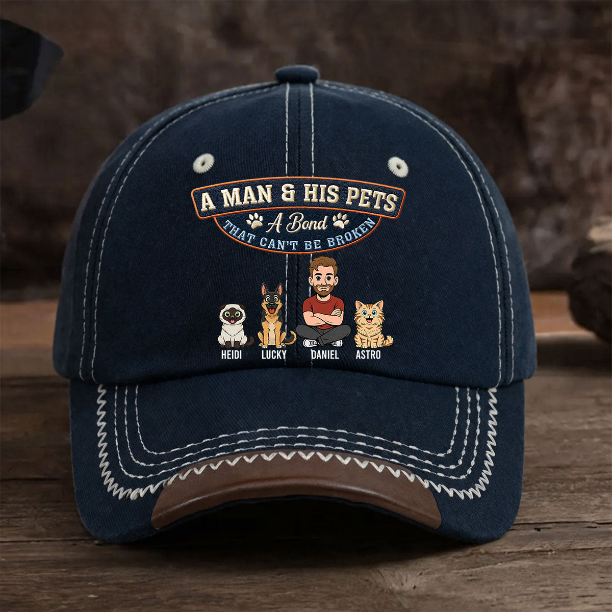 Forever My Pet - Personalized Vintage Soft Baseball Cap