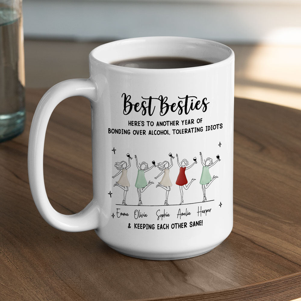 Custom Best Friend, Christmas & Birthday Friendship Keepsake Gift • Until We Are Old - Personalized Coffee Mug