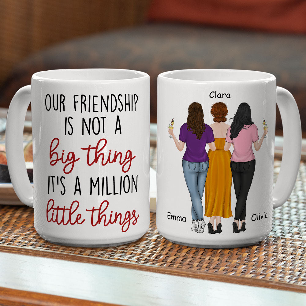 Custom Best Friend, Christmas & Birthday Friendship Keepsake Gift • A Million Little Things - Personalized Coffee Mug