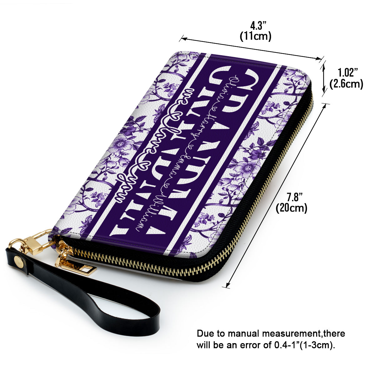 I Love You Mom - Personalized Leather Wallet