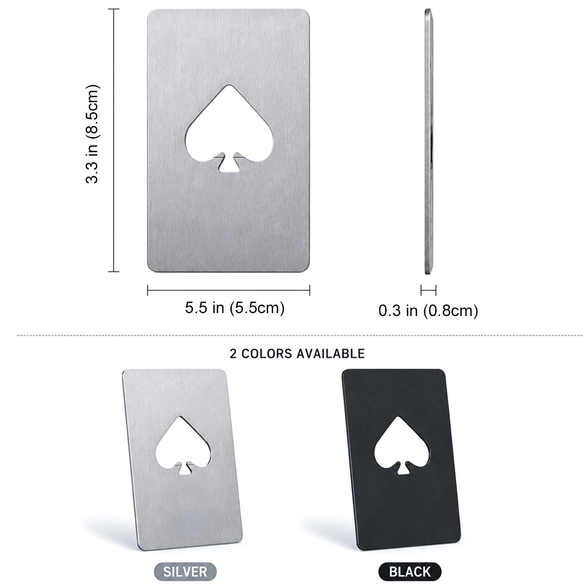 King & Queen Couple - Personalized Ace Of Spades Bottle Opener