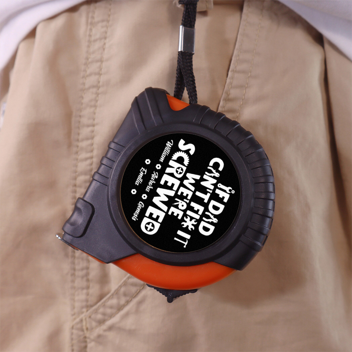 Dad Can Fix - Personalized Tape Measure