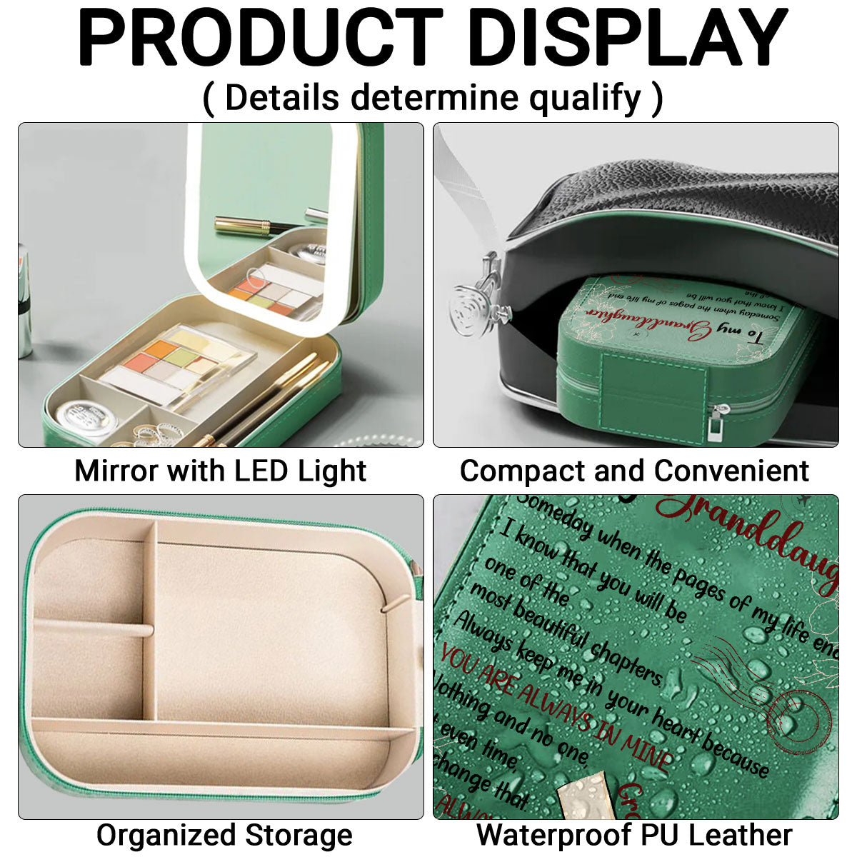 The Most Beautiful Chapters - Personalized Jewelry Box With LED Mirror