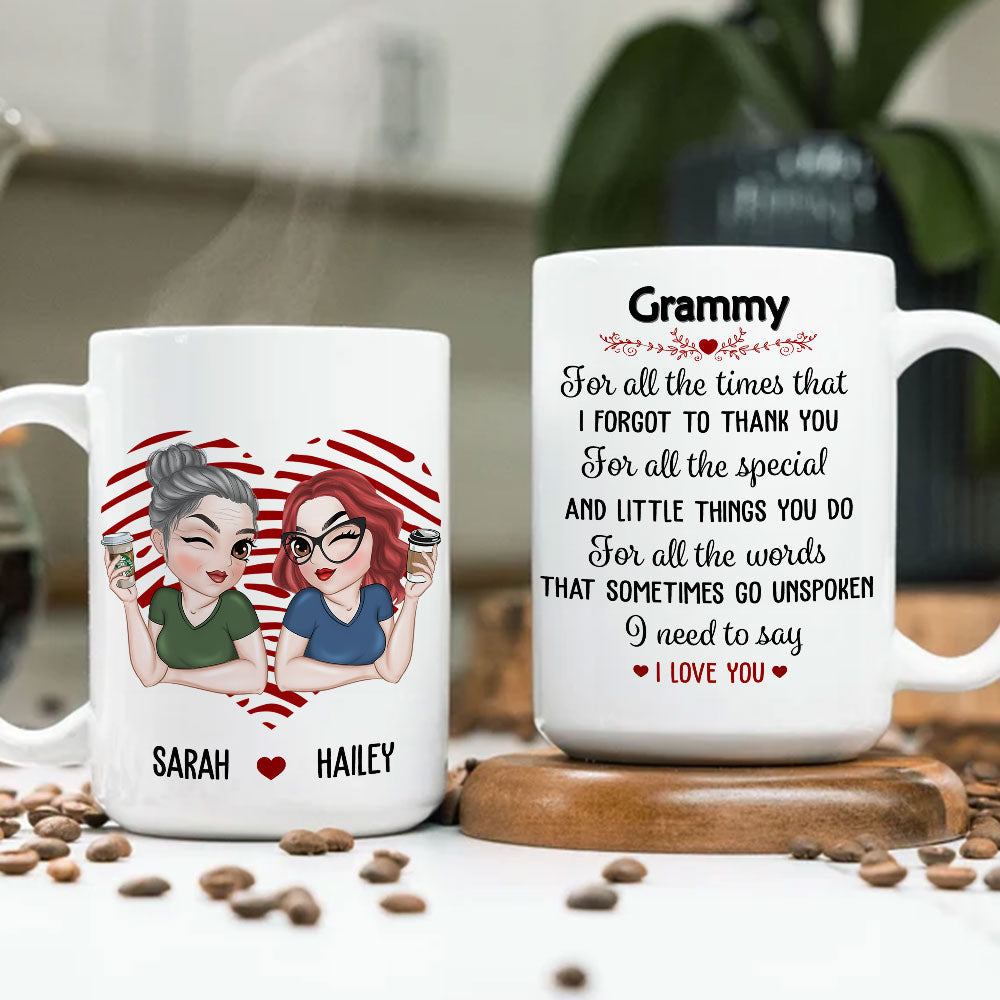 Custom Christmas & Birthday Gift for Mom • Your Love Means The World - Personalized Coffee Mug