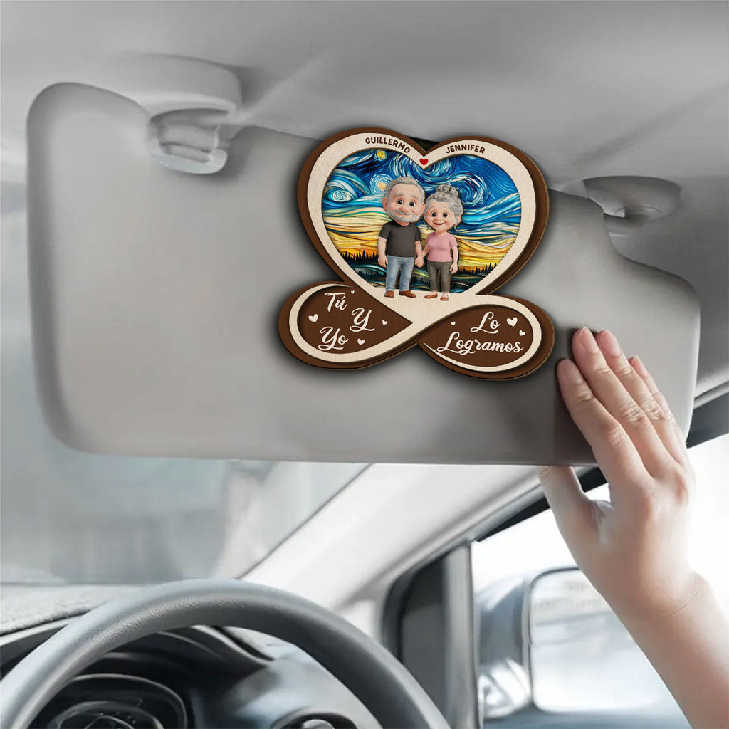 Pase Lo Que Pase Te Amo - Clip Personalizado Para El Parasol Del Coche