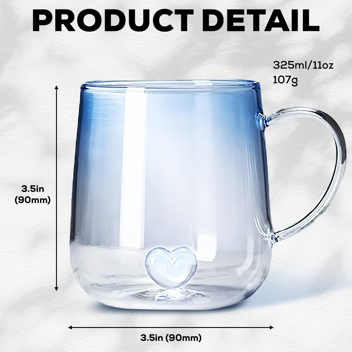 Custom Best Friend, Christmas & Birthday Friendship Keepsake Gift • Friendship Forever - Personalized Blue Gradient Glass Mug