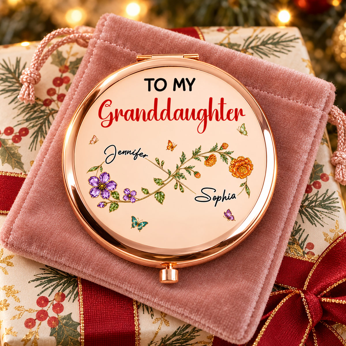 For The Little Girl - Personalized Compact Mirror