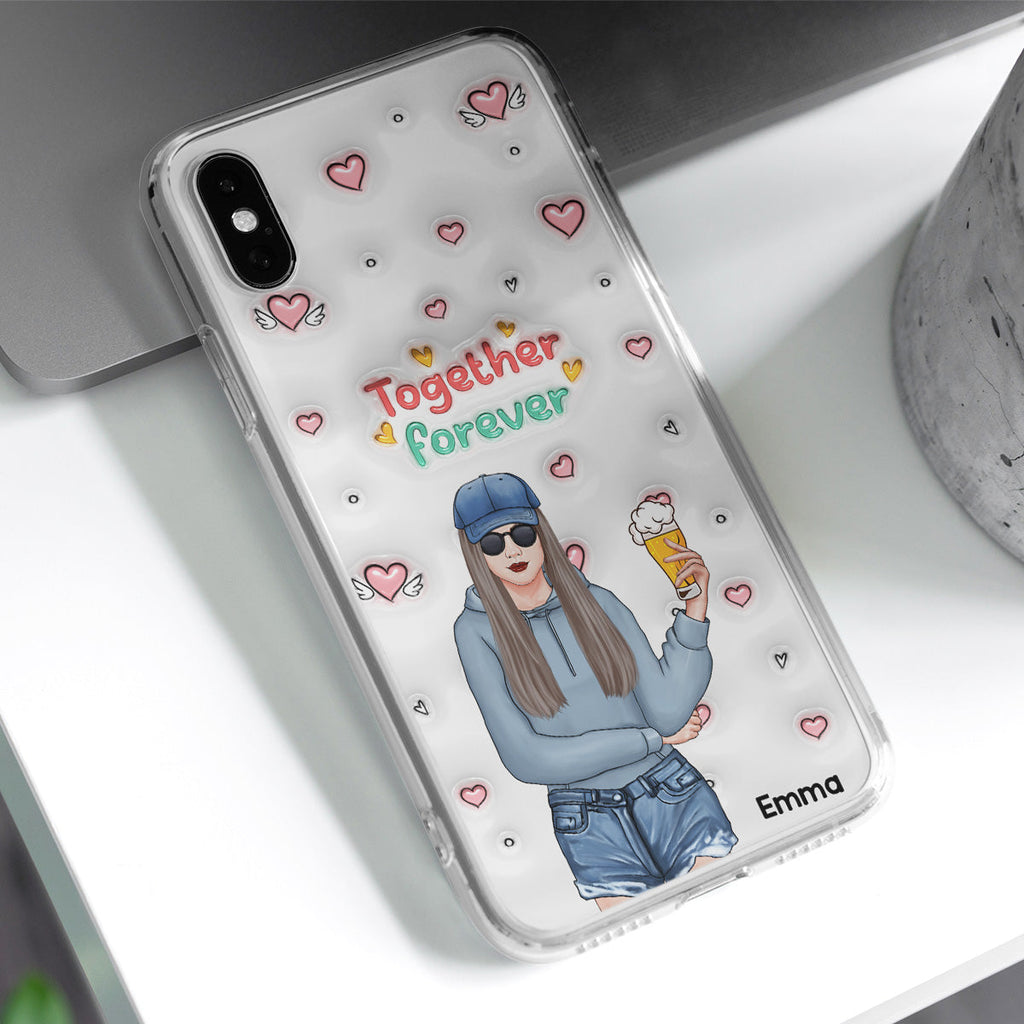 Together Forever - Personalized 3D Inflated Effect Phone Case