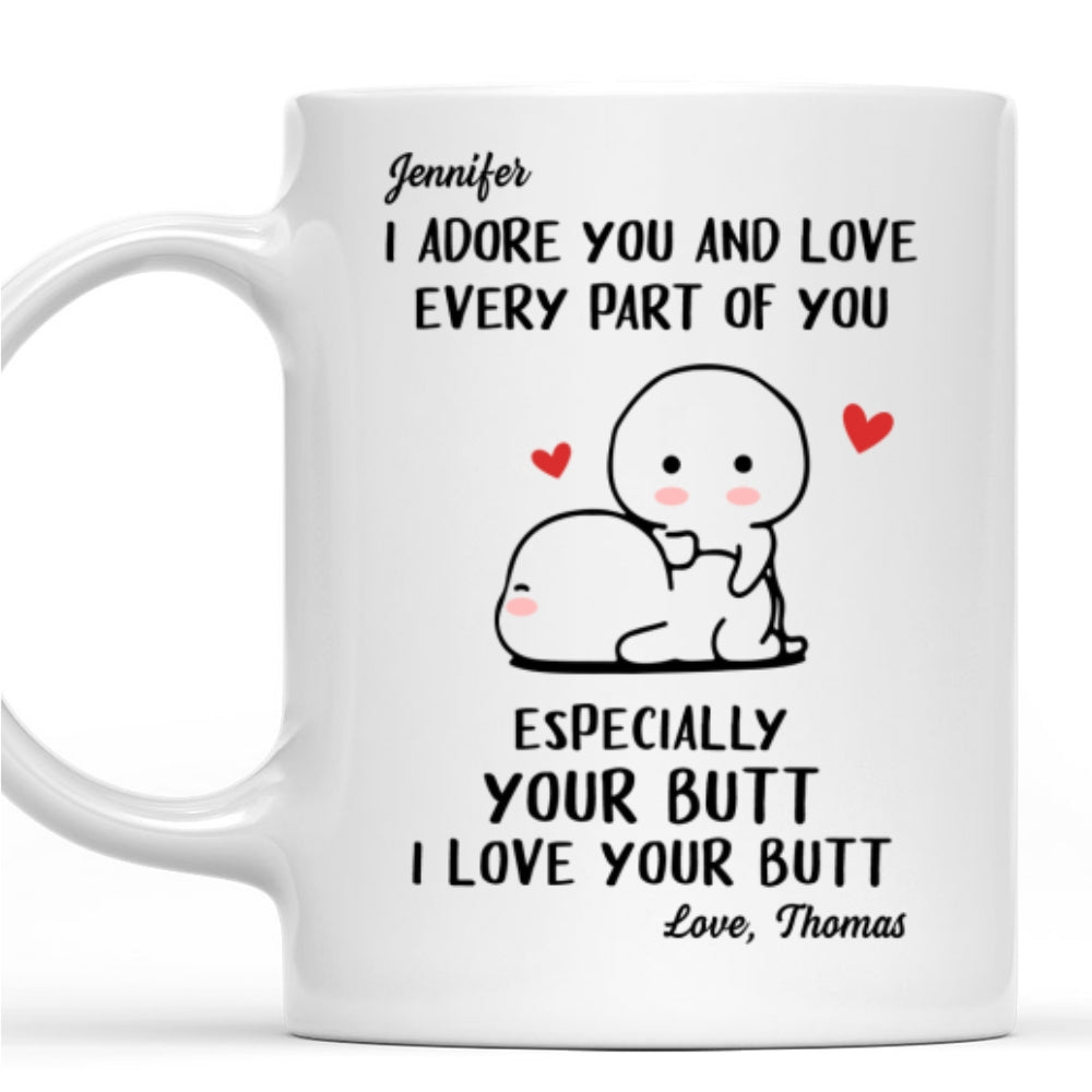 Custom Anniversary Keepsake Gifts For Couple • I Adore You - Personalized Coffee Mug