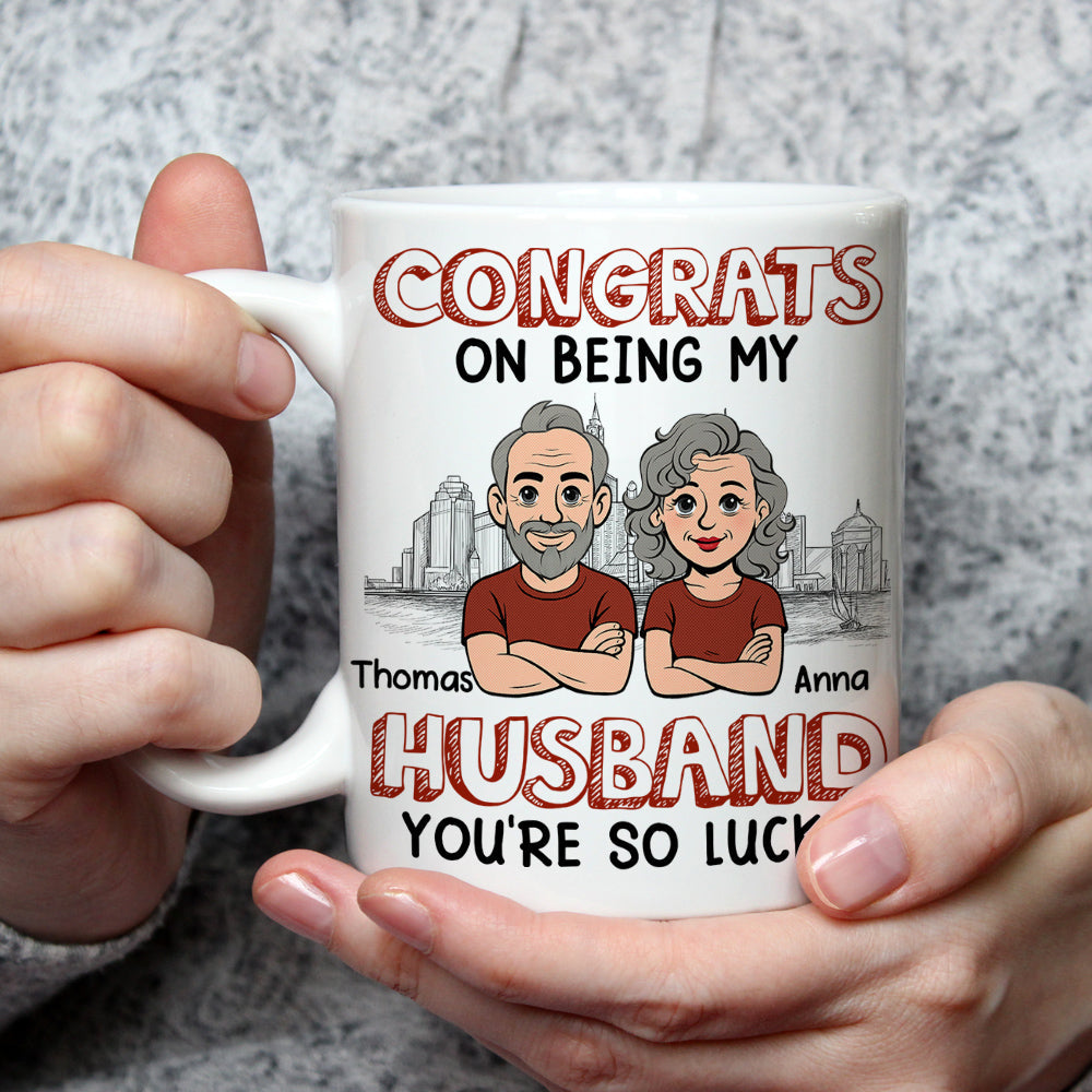 Custom Anniversary Keepsake Gifts For Couple • Being My Hubby - Personalized Coffee Mug
