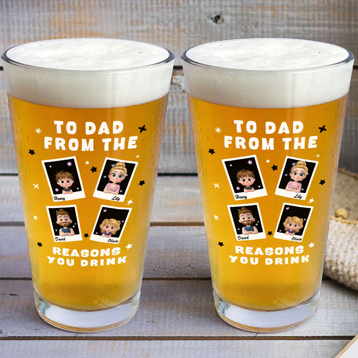Best Daddy - Personalized Beer Glass