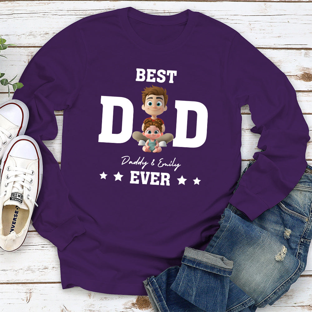 Custom Father's Day, Special Gift for Dad & Grandpa • Best Dad And Awesome Kid - Personalized Shirt