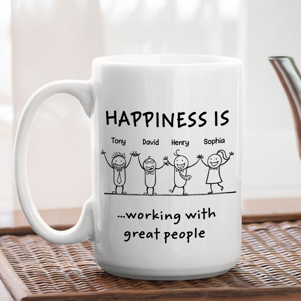 Custom Coworker, Christmas & Birthday Team Appreciation Gift • Great Colleagues - Personalized Coffee Mug