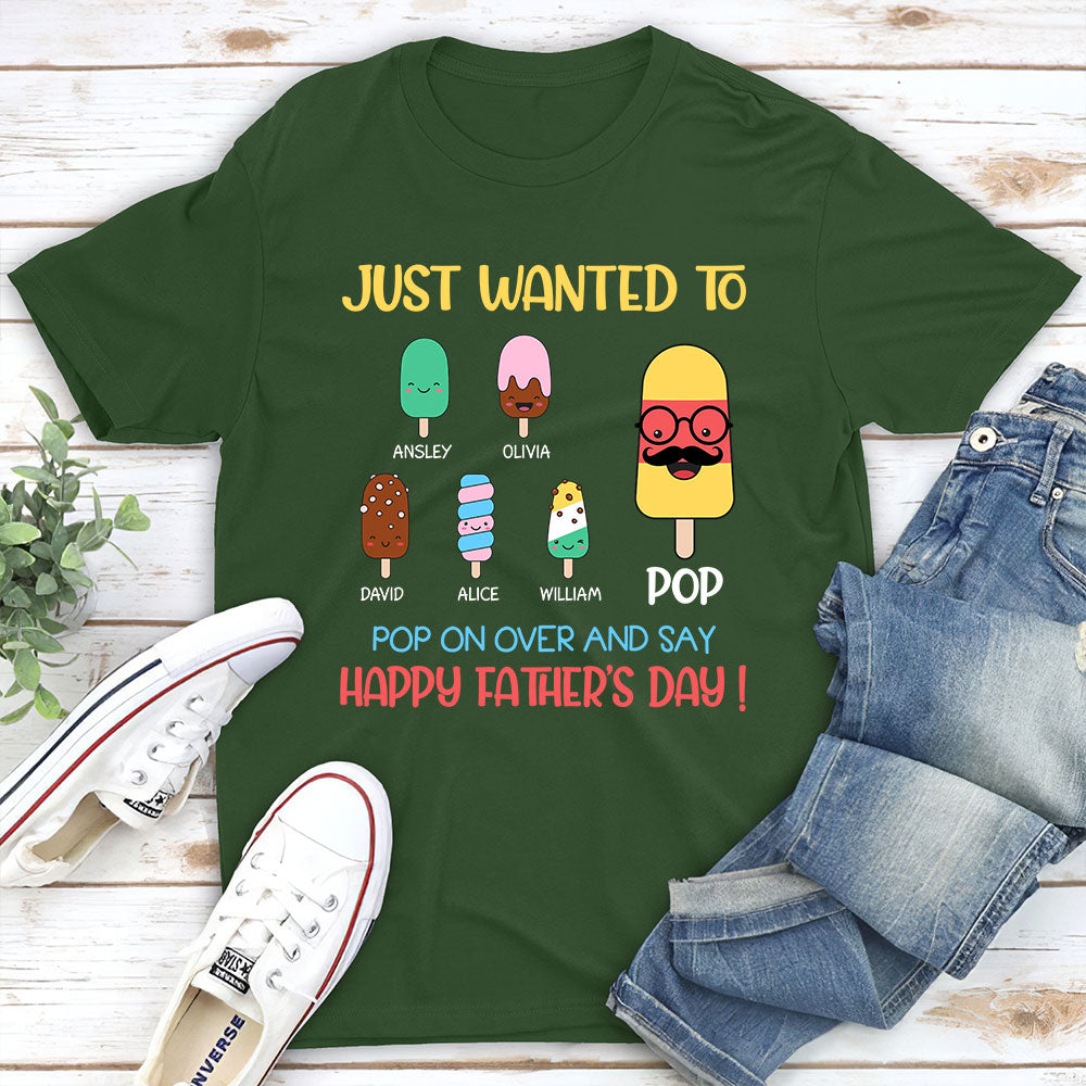 Custom Father's Day, Special Gift for Dad & Grandpa • You Are The Coolest Pop - Personalized Shirt