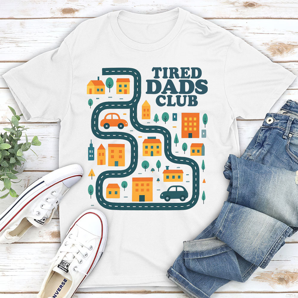 Custom Father's Day, Special Gift for Dad & Grandpa • Tired Dads Husbands Club - Personalized Shirt