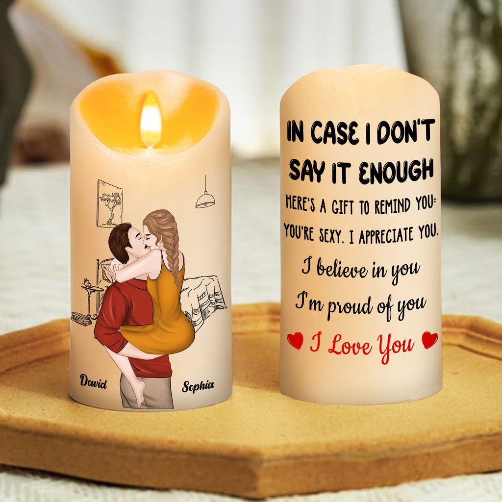 I Am Proud Of You - Personalized LED Candle