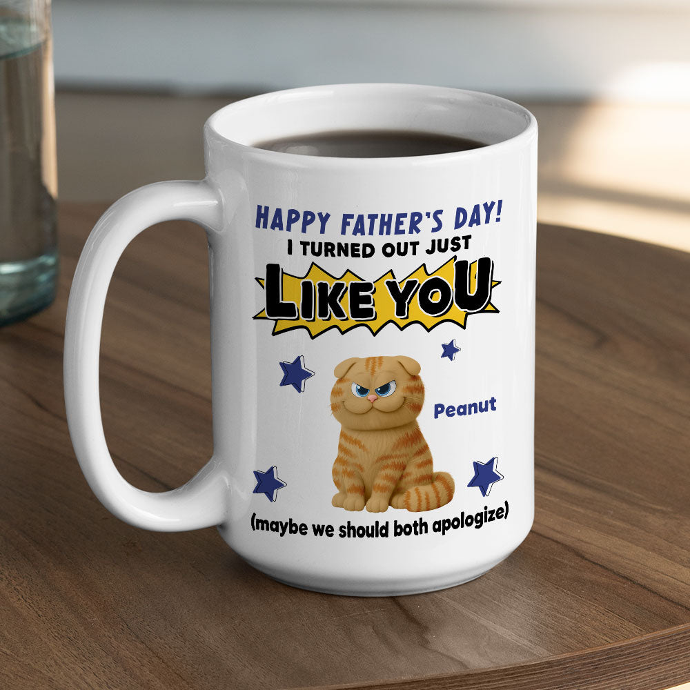 Custom Christmas & Birthday Keepsake Gift • Turned Out Like You - Personalized Coffee Mug