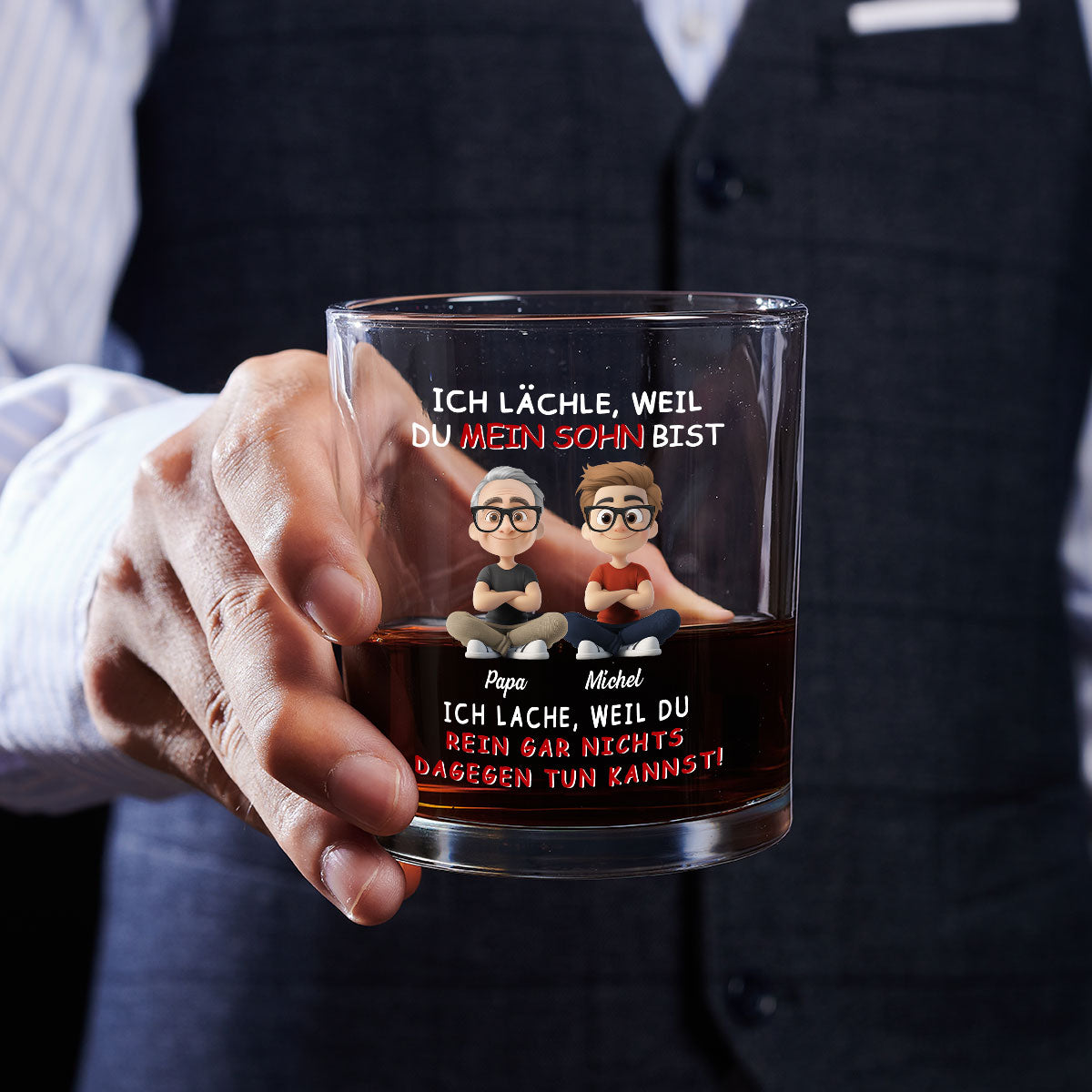 Für meinen Sohn – Personalisiertes Whiskyglas