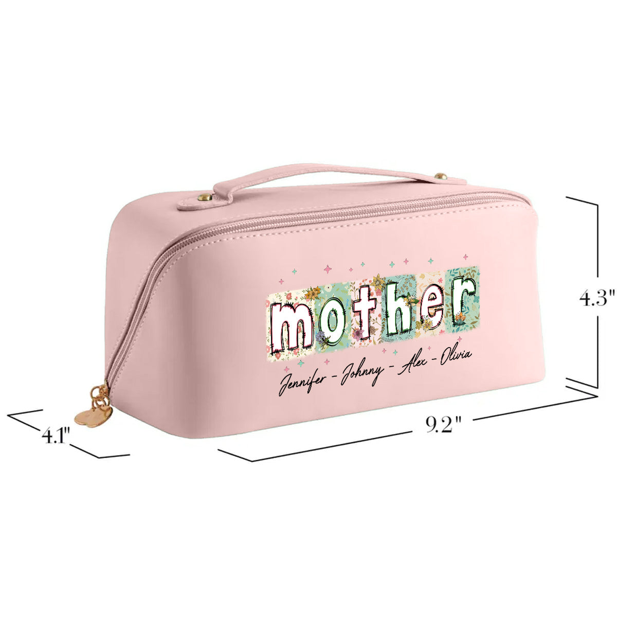 You Are The Piece That Holds Us Together - Personalized Leather Makeup Bag