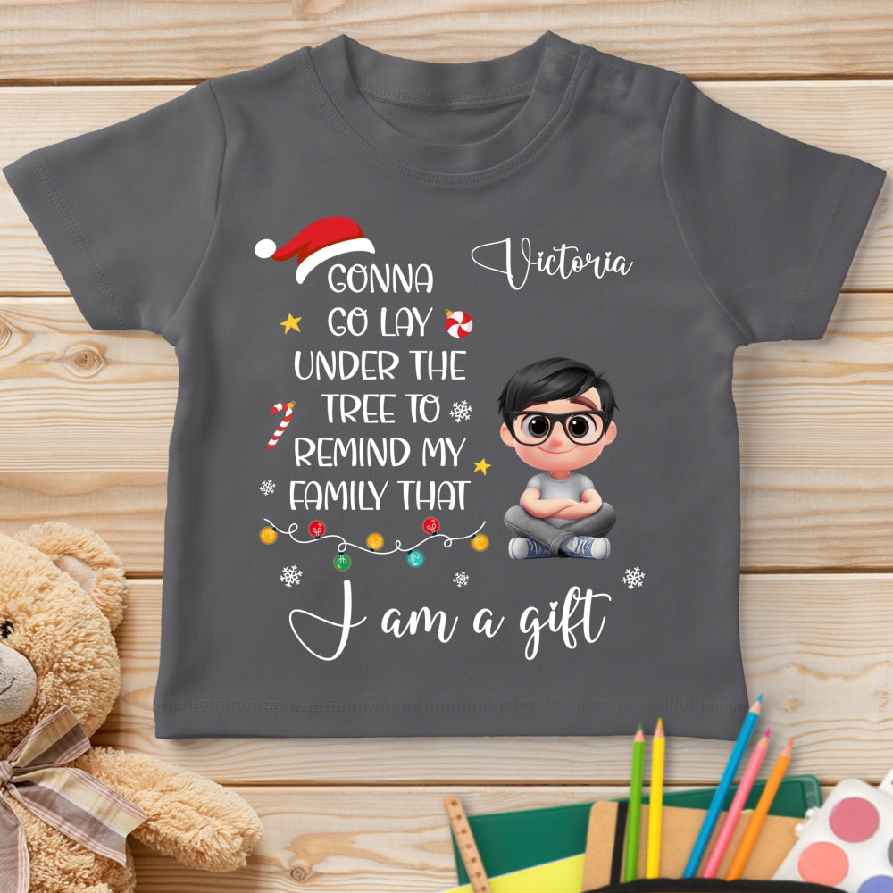 Custom Christmas Birthday Gifts For Children • I Am A Gift - Personalized Youth T-shirt