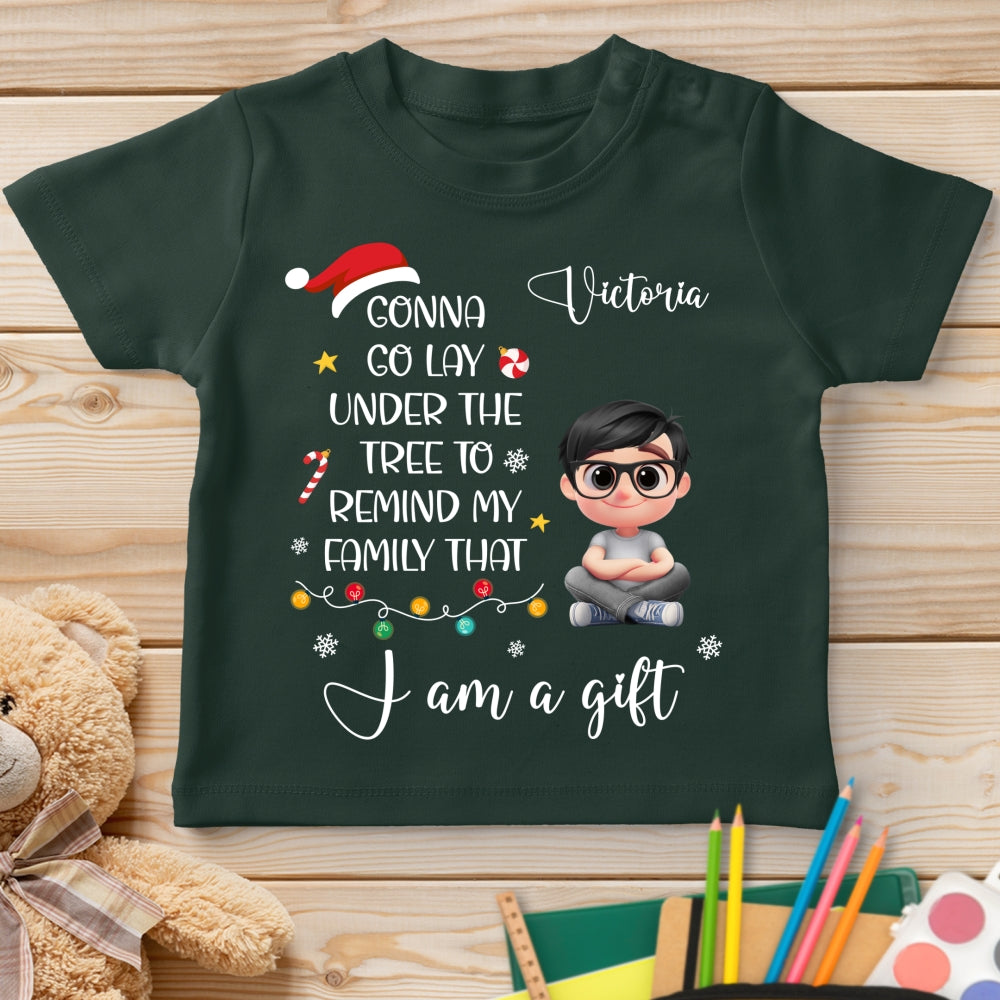 Custom Christmas Birthday Gifts For Children • I Am A Gift - Personalized Youth T-shirt