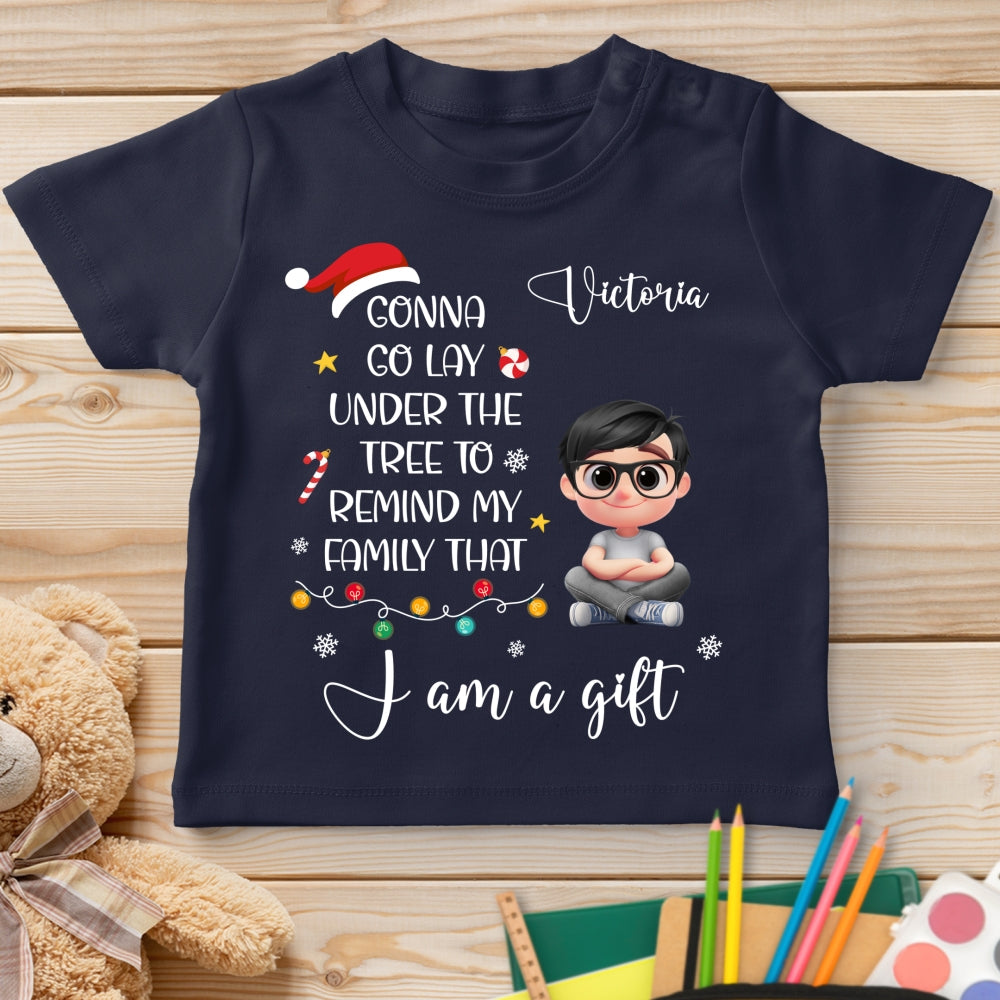 Custom Christmas Birthday Gifts For Children • I Am A Gift - Personalized Youth T-shirt