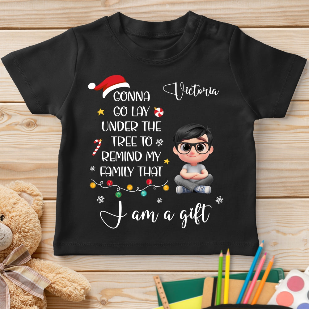 Custom Christmas Birthday Gifts For Children • I Am A Gift - Personalized Youth T-shirt