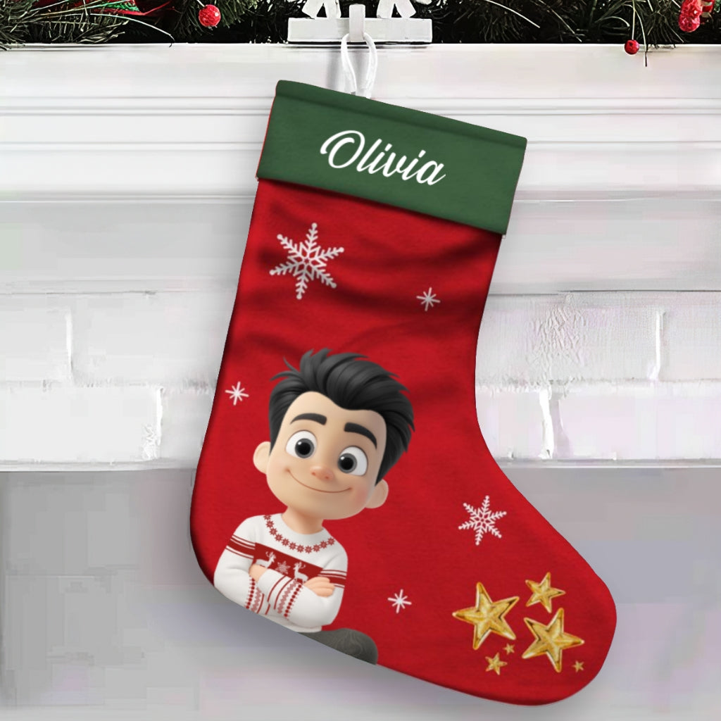 Custom Christmas Gifts for Grandkids, Holiday Decor • My Favorite People Call Me - Personalized Christmas Stocking
